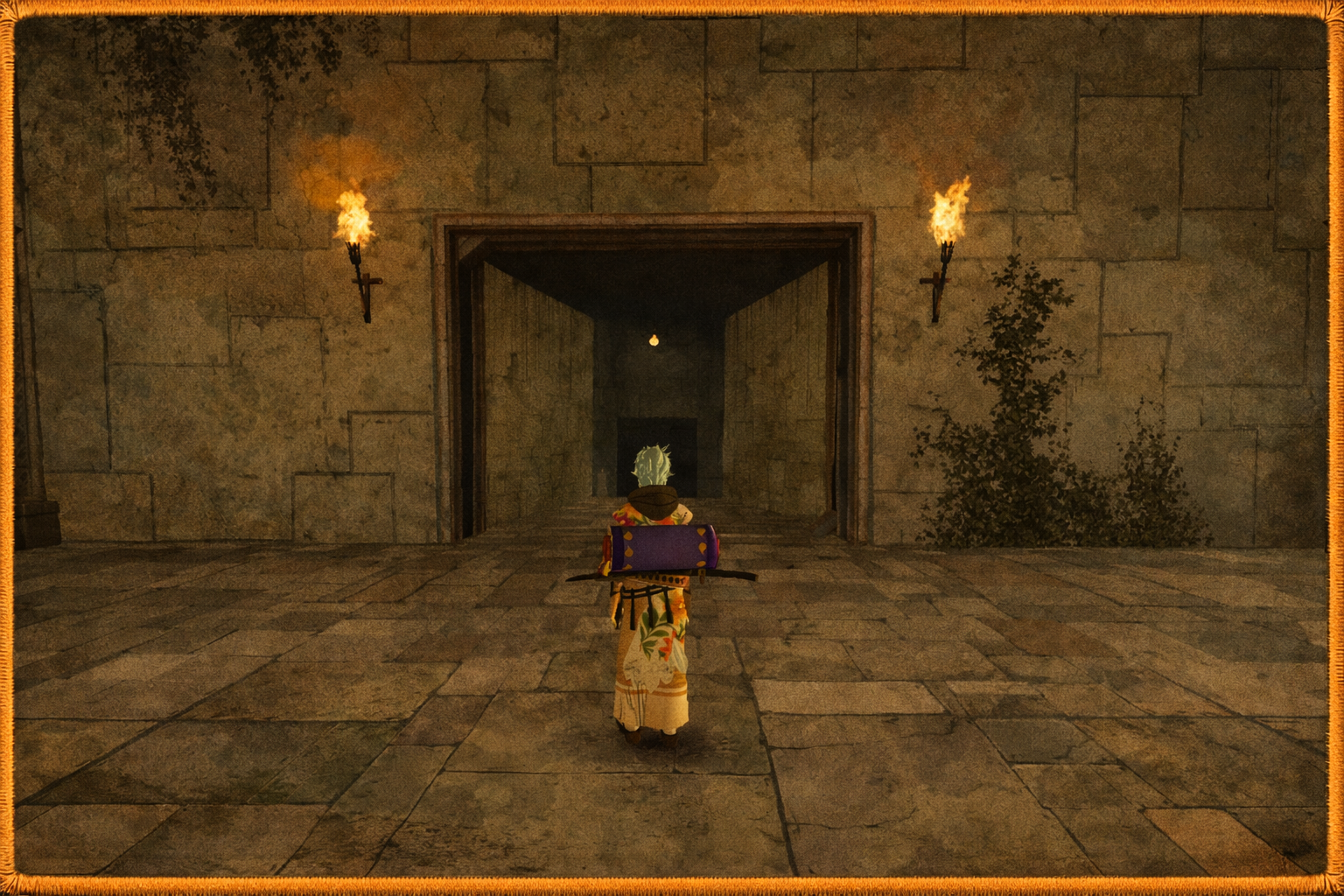 Entrée du temple ancien autour duquel j'ai effectué des repérages de fouilles archéologiques